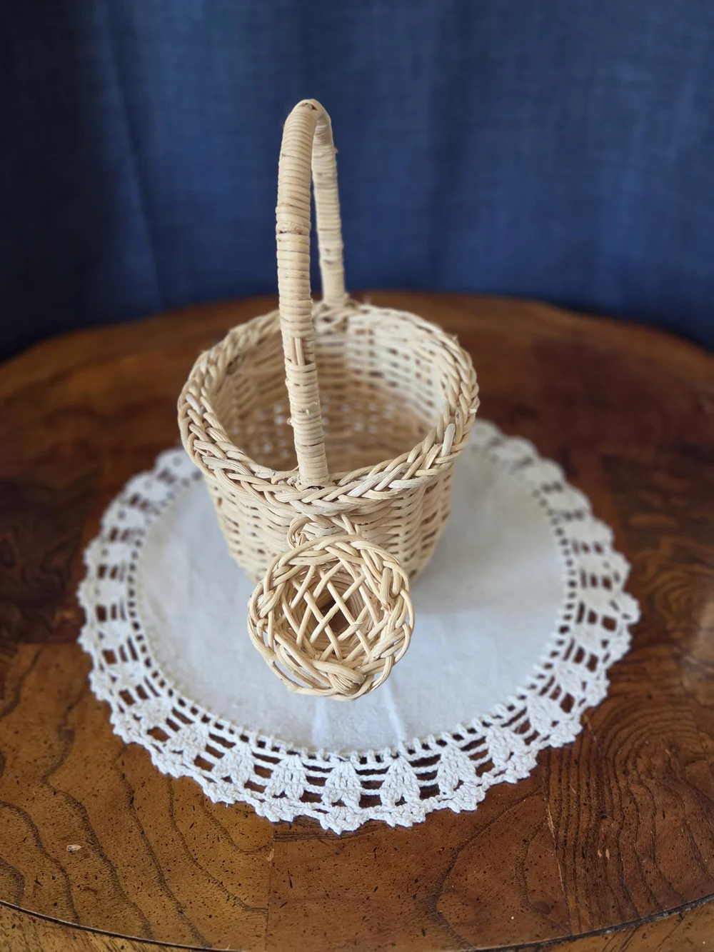 Woven Rattan Watering Can Basket - Natural Beige